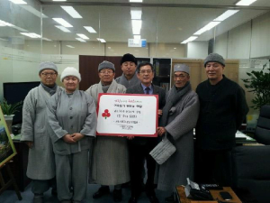 불교사암승가연합회 이웃돕기 위문품 전달