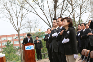 김정재 포항시장 예비후보 환경미화원 격려
