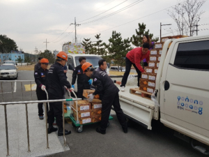 포항시 농산물도매시장, 지진 이재민 돕기에 동참