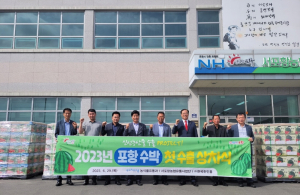 무더위 날리는 달콤한 포항 여름 수박, 홍콩 입맛 사로잡는다