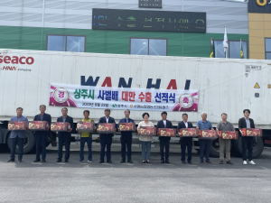 상주시 사벌농협 배 대만으로 수출한다