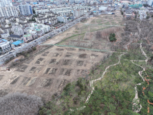 경주시, 황성공원 도시바람길숲 사업 순항 중…사유지 지장물 철거 다음달 완료