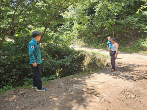 영덕군, 산사태 피해 우려지 현장점검 시행