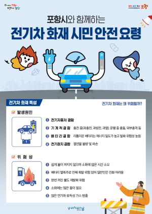 포항시, 전기차 화재 가이드라인 마련으로 시민 안전 지킨다