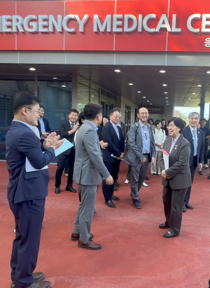 정은경 보건복지부 장관, APEC 정상회의 의료지원 현장 점검 위해 경주 방문