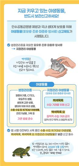 포항시, 야생동물 허가·신고제 본격 시행…키우는 희귀동물 확인하세요